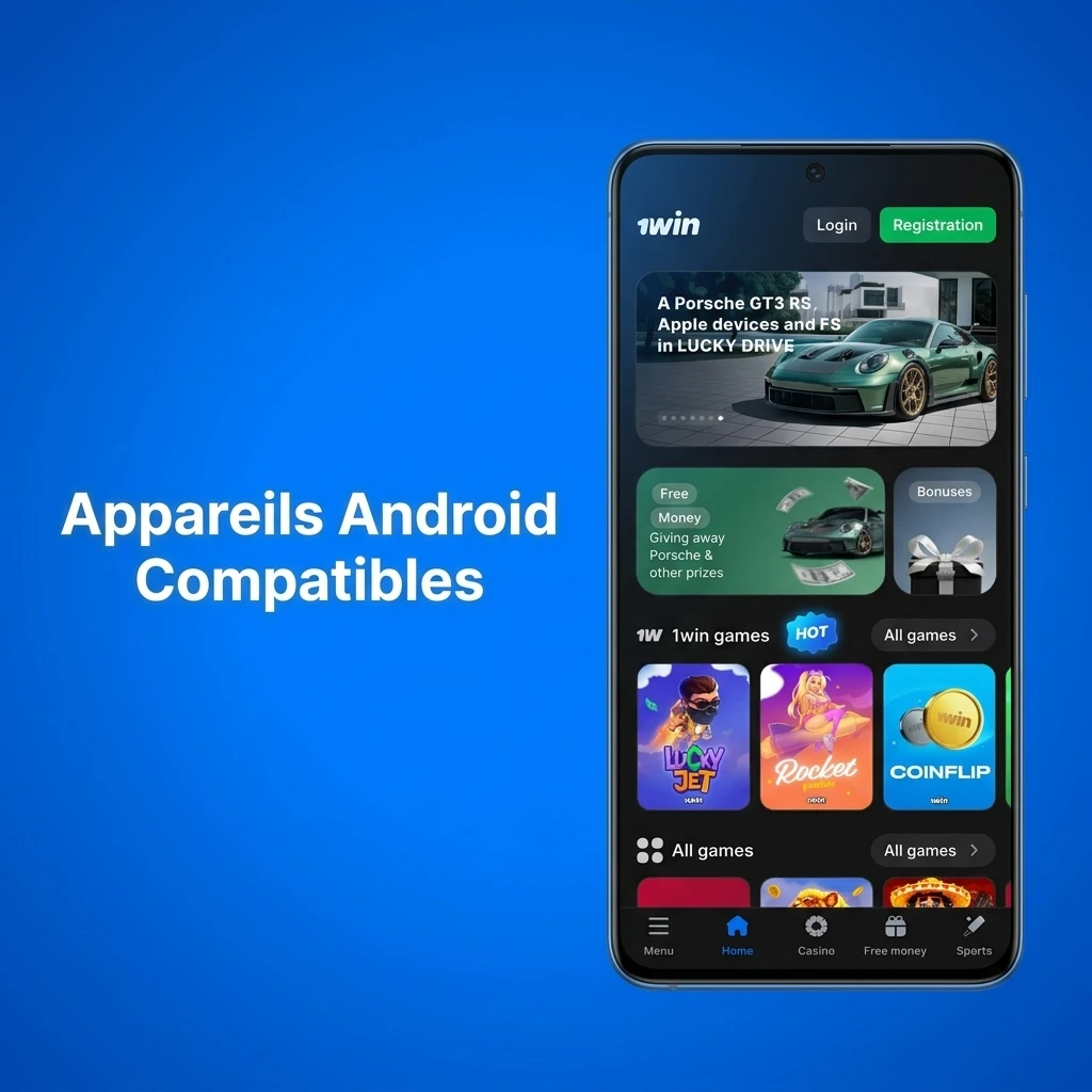 Appareils Android compatibles avec l'application 1win au Canada, incluant Samsung, Google Pixel et OnePlus