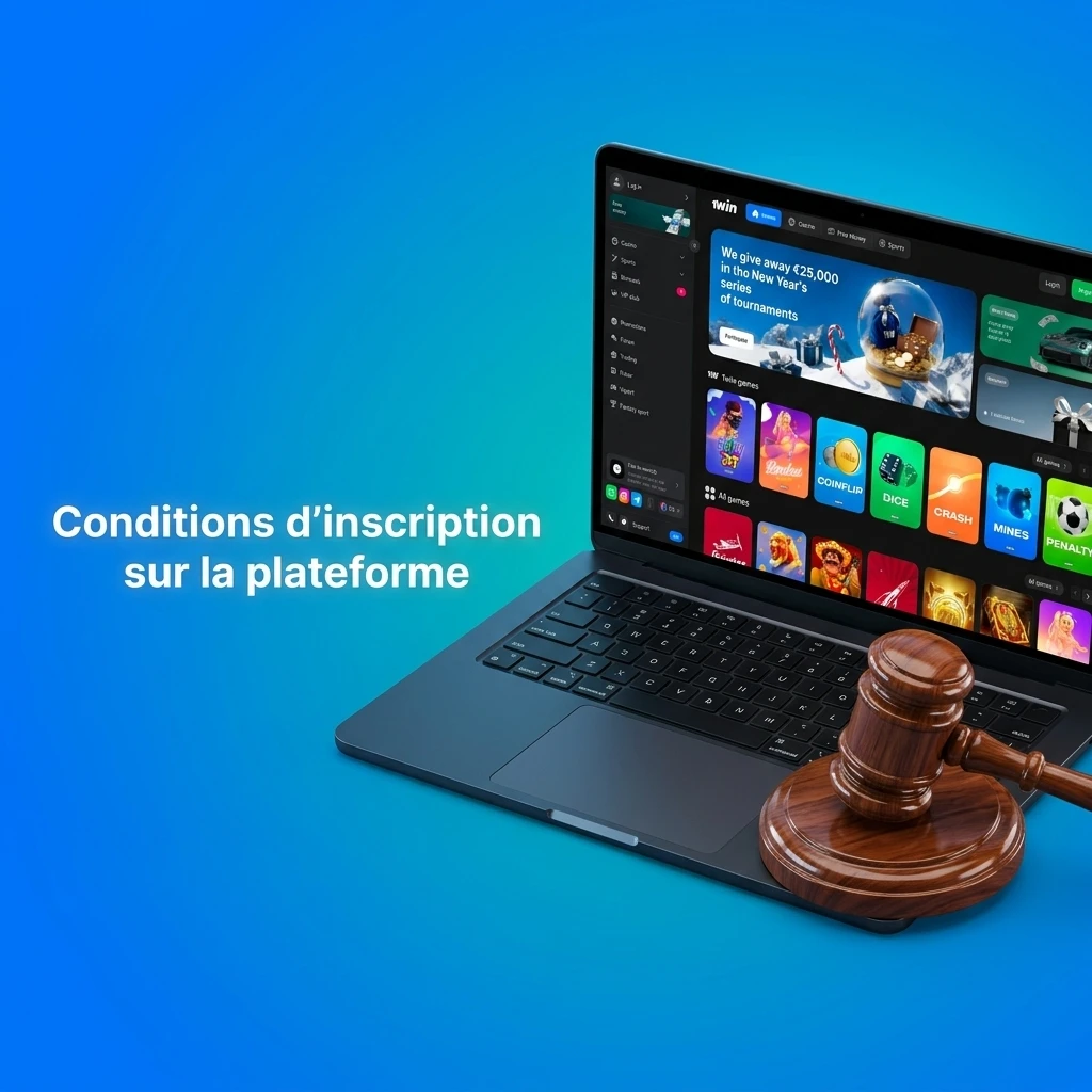 Conditions d'inscription en ligne : âge minimum, un seul compte, identité vérifiée et résidence légale requise.