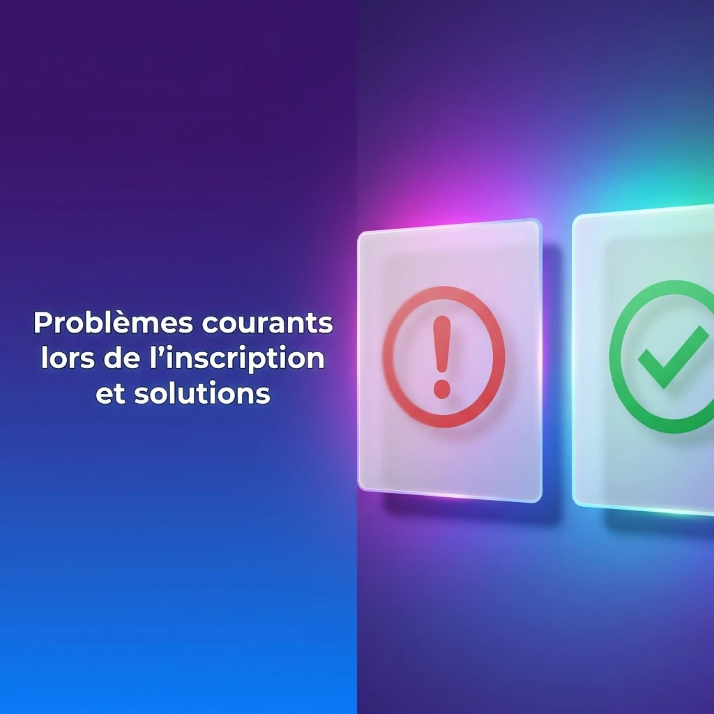 Problèmes courants lors de l'inscription en ligne : solutions pour SMS, courriel, paiement et compte suspendu.