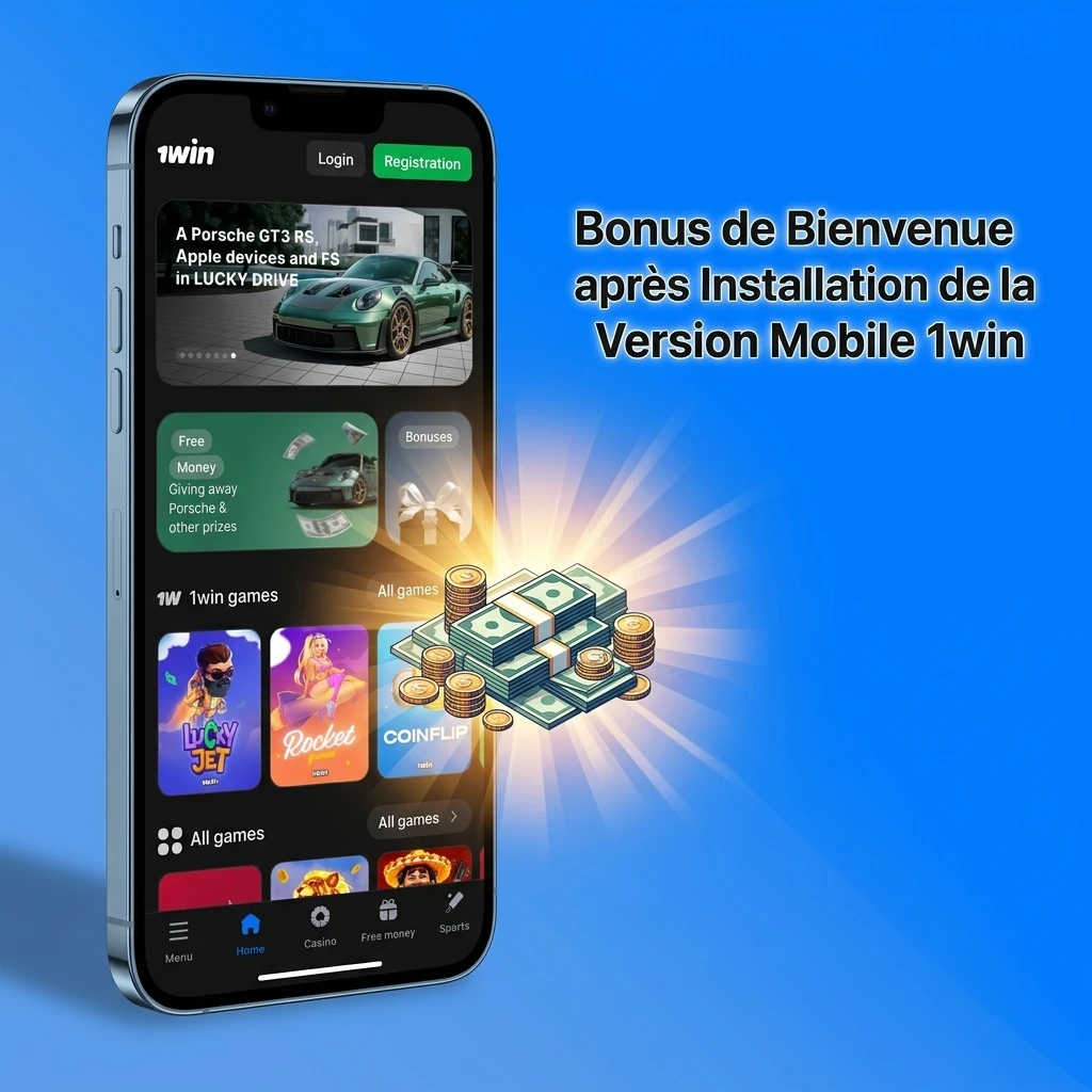 Bonus de bienvenue 1win mobile : 500% sur 4 dépôts, jusqu'à 3000 CAD pour joueurs canadiens