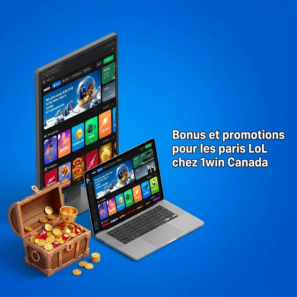 Bonus et promotions paris LoL sur 1win Canada : offre de bienvenue 500% jusqu'à 3000 CAD