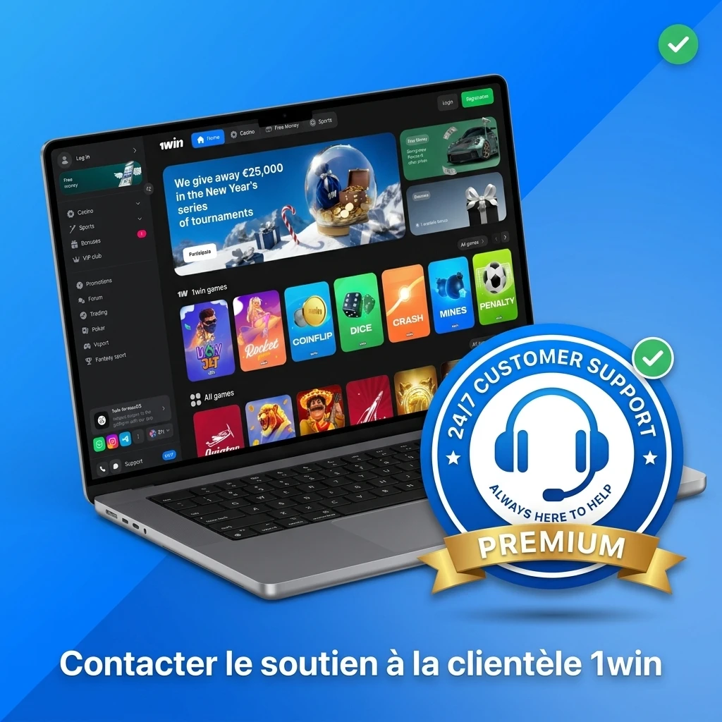 Équipe de soutien 1win accessible via clavardage, courriel, Telegram et aide en ligne pour vos questions