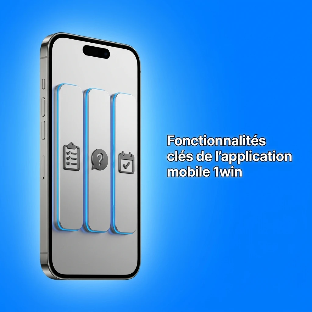 Application mobile 1win iOS avec fonctionnalités clés pour joueurs canadiens : paiements Interac, interface en français, paris sportifs en direct.
