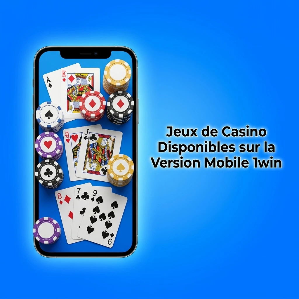 Jeux de casino 1win sur mobile : machines à sous, roulette, blackjack, poker vidéo et jeux rapides disponibles.