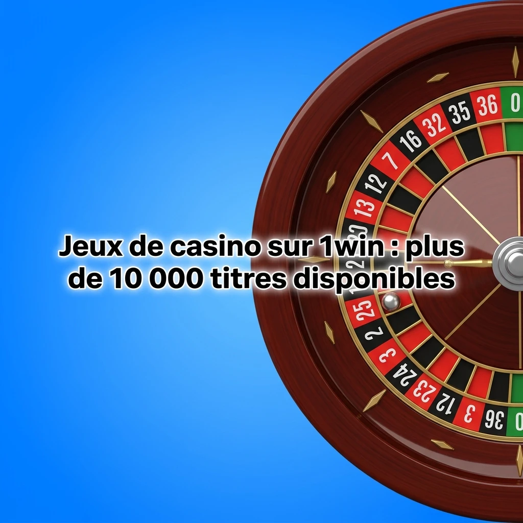 Bibliothèque de plus de 10 000 jeux de casino sur 1win : slots, roulette, blackjack et casino en direct