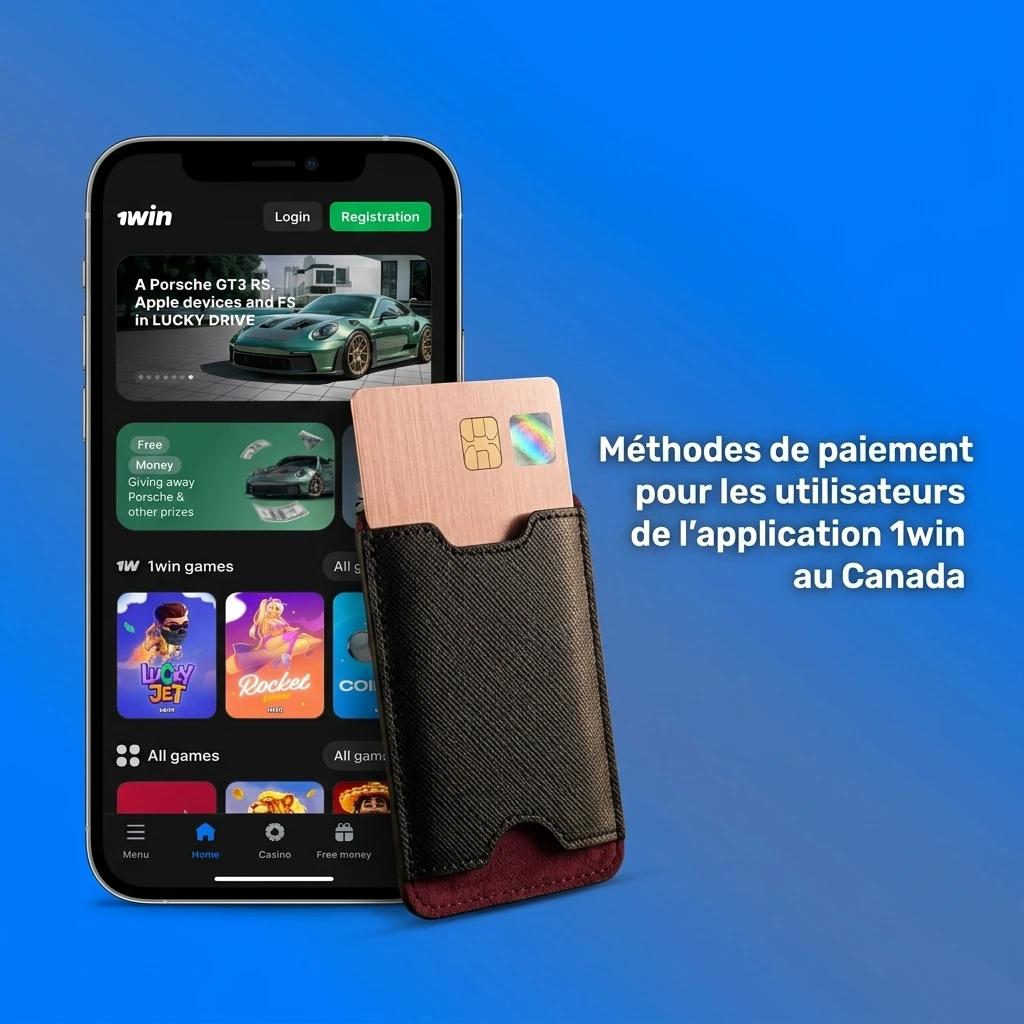 Méthodes de paiement acceptées sur l'application 1win au Canada : Visa, Interac, crypto et plus
