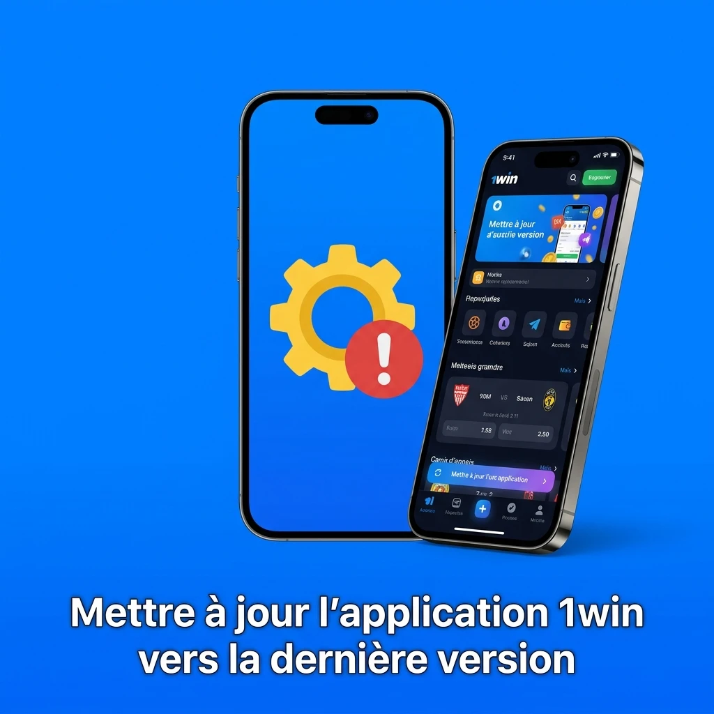 Mise à jour automatique de l'application 1win vers la dernière version disponible à chaque ouverture