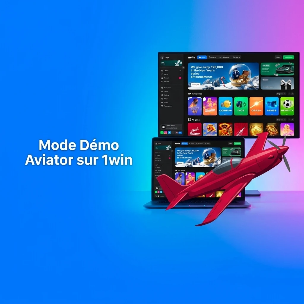 Mode démo Aviator sur 1win : jouez gratuitement sans dépôt ni inscription avec crédits virtuels