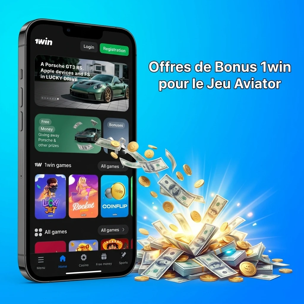 Offres de bonus 1win pour Aviator : 500% sur 4 dépôts, jusqu'à 3000 CAD et 70 tours gratuits