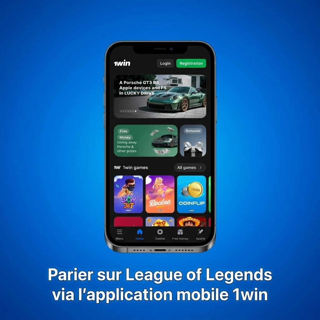 Application mobile 1win pour parier sur League of Legends au Canada sur Android et iOS
