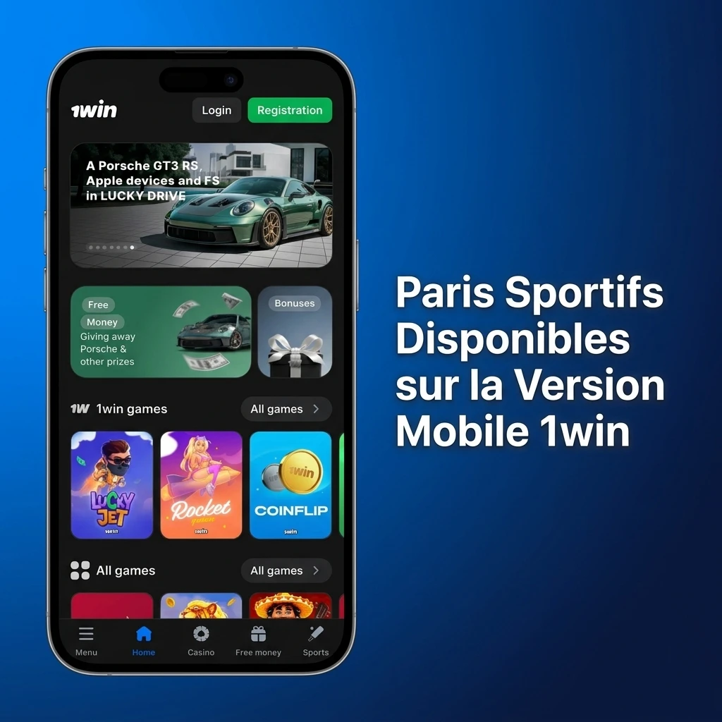 Paris sportifs 1win mobile : football, hockey, basketball, tennis, eSports et plus avec cotes compétitives