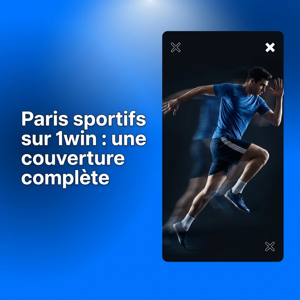 Interface de paris sportifs 1win avec couverture de plus de 40 disciplines incluant hockey, NFL, soccer et NBA