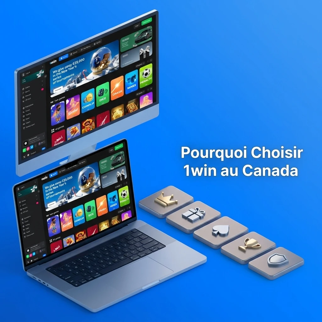 Plateforme 1win Canada : paris sportifs, casino, bonus jusqu'à 3000 CAD et paiements rapides via Interac