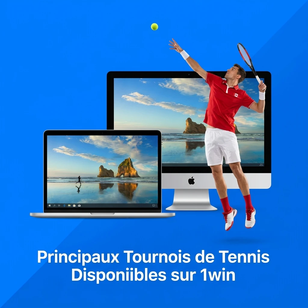 Tournois de tennis disponibles sur 1win : Grand Chelem, ATP Masters 1000, WTA 1000 et Coupe Davis